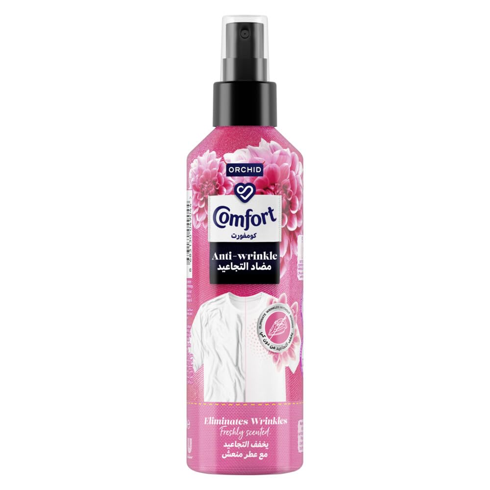 Comfort Anti-Wrinkle Spray for Clothes, Orchid Scent, Removes Wrinkles Without Iron or Steam, Fresh Scent, 200ml