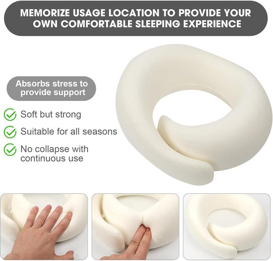 New 2024 Neck Pillow by Wershon, Wander Plus Travel Neck Pillow, Memory Foam Travel Neck Pillow for Airplanes (Dark Grey)