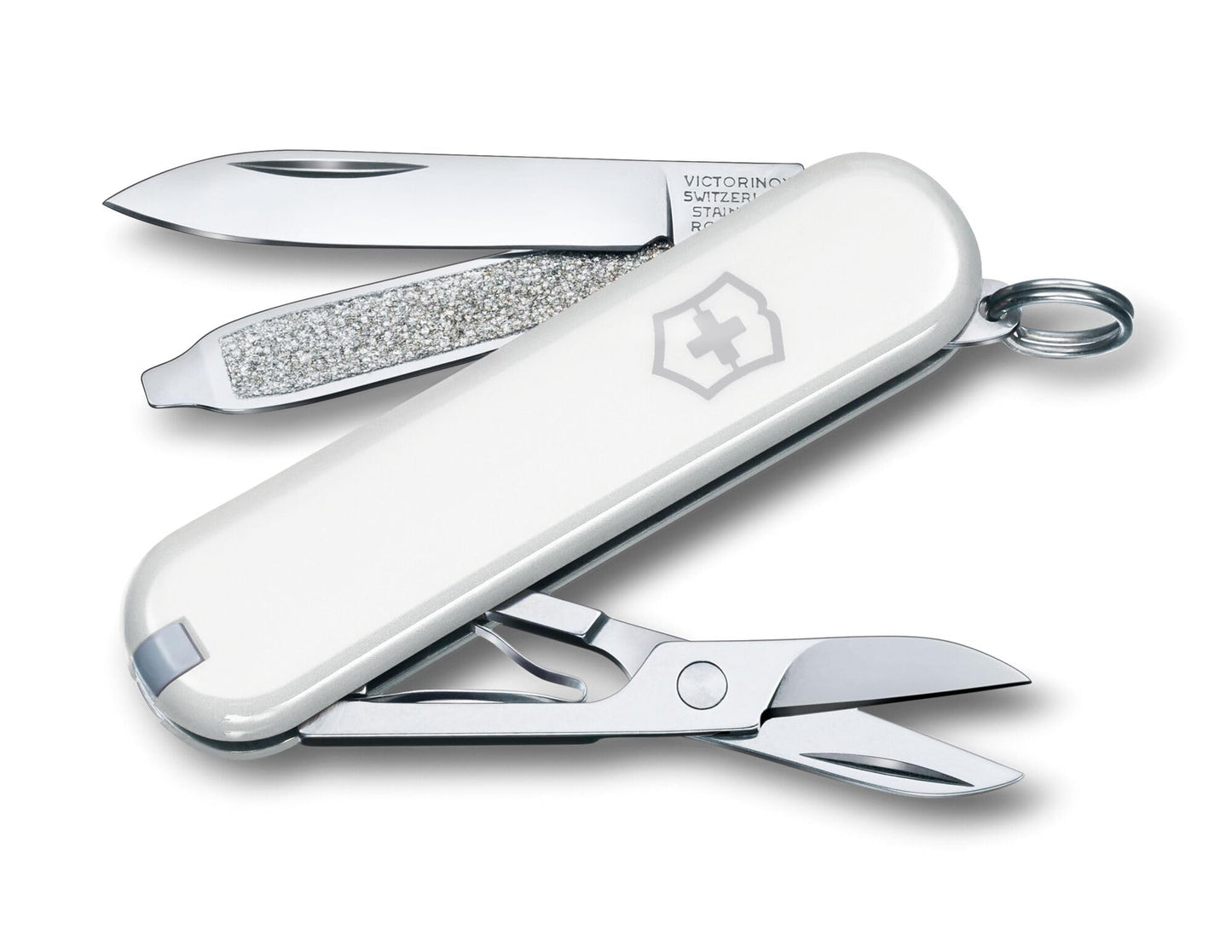 VICTORINOX CLASSIC SD SMALL POCKET KNIVES 0.6223.7 WHITE Swiss made pocket knife with 7 functions