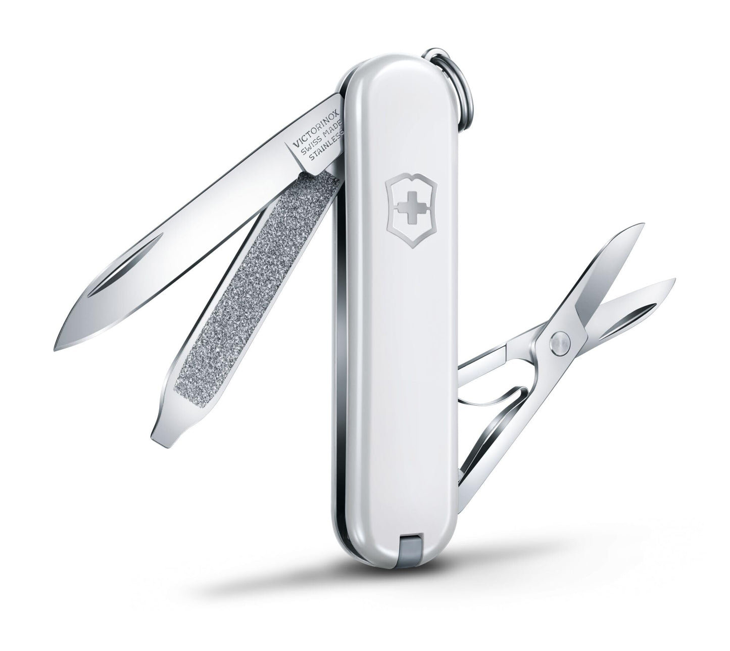 VICTORINOX CLASSIC SD SMALL POCKET KNIVES 0.6223.7 WHITE Swiss made pocket knife with 7 functions
