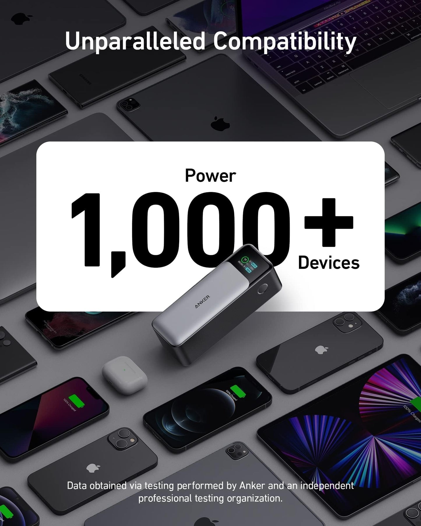 Anker 737 Power Bank (PowerCore 24K), 24,000mAh 3-Port Portable Charger with 140W Output, Smart Digital Display, Compatible with MacBook Pro/Air, iPhone 16/15/14 Series, Samsung, Huaiwei, Dell
