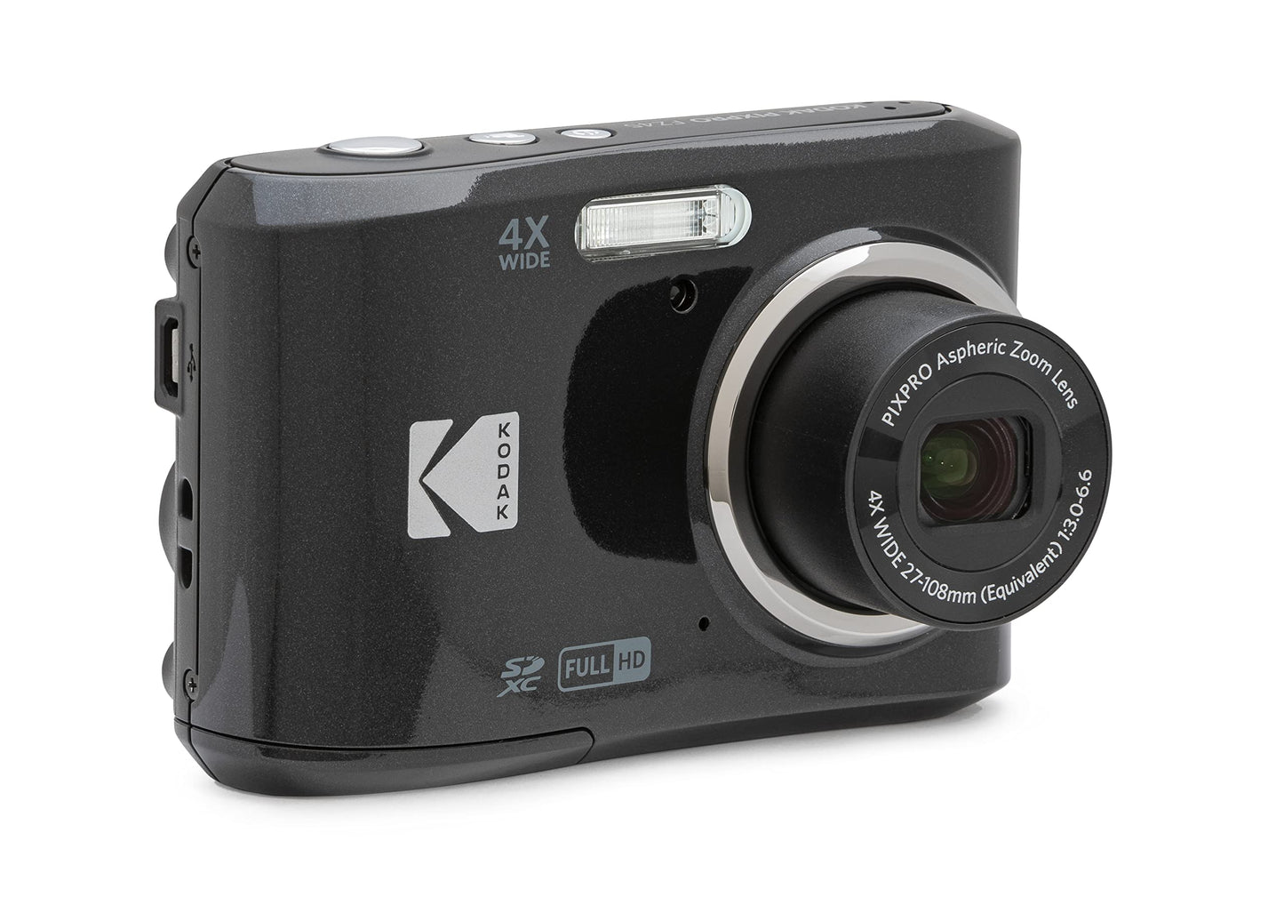 Kodak PixPro FZ45-BK 16MP 4x Optical Zoom 27mm Wide Angle 1080p Full HD 2.7" LCD Digital Camera (Black)